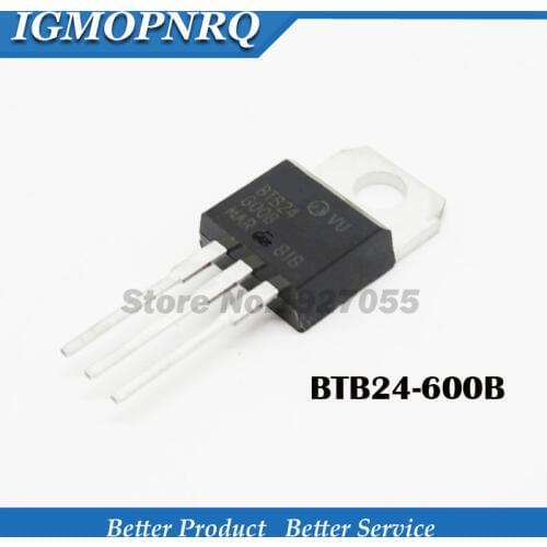 10PCS BTB24-600B BTB24-600 BTB24 TO220 800 v25a new high- two-way control chip