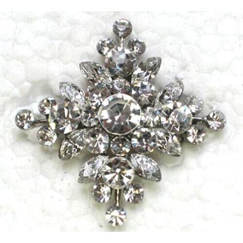 12pcs/lot Wholesale Clear Marquise Brooch Rhinestone Flower Pin brooches Wedding party prom C101687