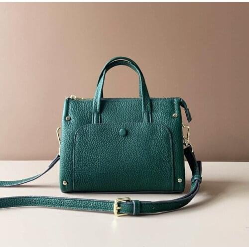 OUSSON 2021 Fashion Exquisite Women Large Capacity Tote Handbag Lady Soft Leather Casual Commuter Crossbody Bag