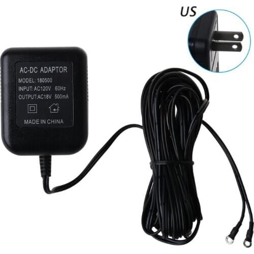 18V 500mA UK/EU/US Plug Power Supply Adapter Transformer Charger for WiFi Wireless Doorbell IP Video Intercom Ring Camera