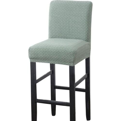 Bar Chair Cover Velvet Elastic High Stool Chair Slipcover Wedding Banquet Party Seat Dining Room Chair Covers Home Decor