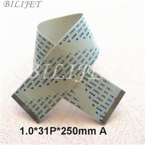 Free shipping 20 piece/lot Allwin Yaselan Xuli GZ digital printer dx5 print head flat cable 31pin 25cm length DX5 head cable