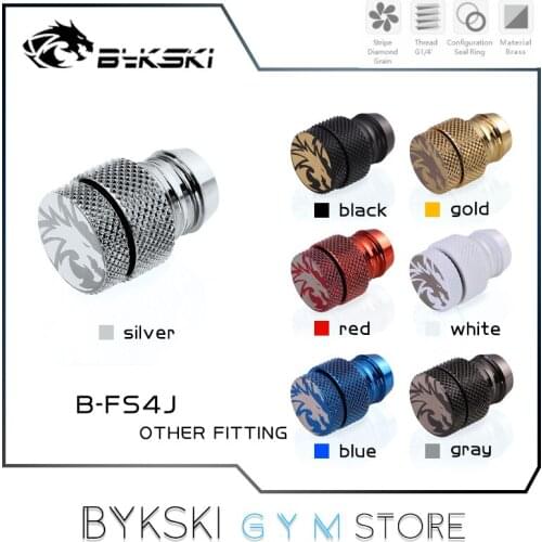 Bykski 1/2'' Hose Water Stop Fitting, 13*19mm Flexible Tubing Connector, 7 Colors, B-FS4J