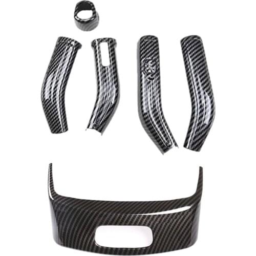 Center Armrest Box Switch Cover for Benz A Class W177 C-Class A180L 2019 & Steering Wheel Shift Lever Wiper Rod Cover