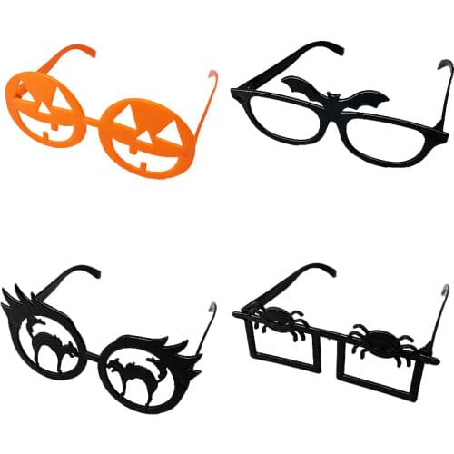 Halloween Kid Cosplay Glasses Pumpkin Spider Wolf Bat Novelty Glasses Carnival Party Glasses Decorations