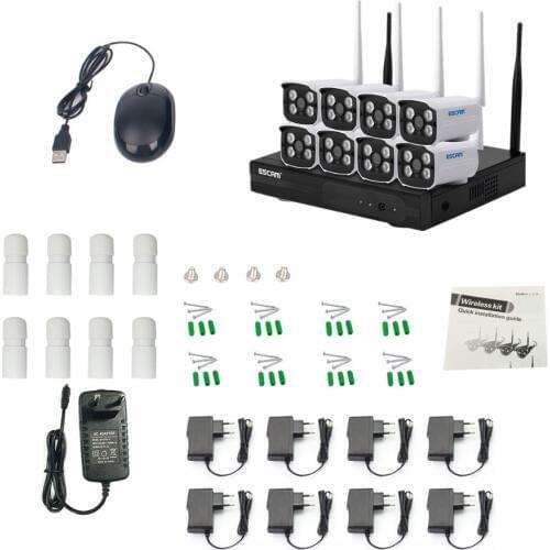 ESCAM WMK803 720P 8CH Wireless WIFI IP Camera and WIFI NVR Kit