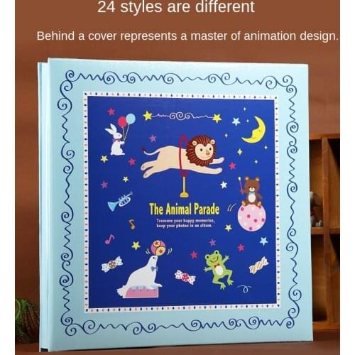 Japanese Diy Photo Album Paste-Style Kids' Photo Album Creative Handmade Baby Cartoon Growth Memory 20 Sheets Album Book LB547