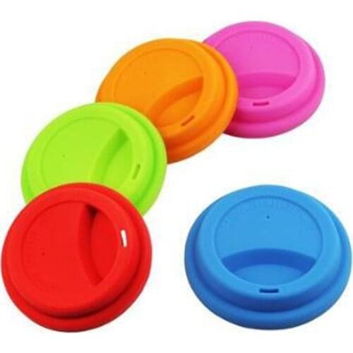 Silicone Leakproof Insulation Anti-Dust Drinking Cup Lid Cover Tea Coffee Sealing for Glass Mugs Lid Cap