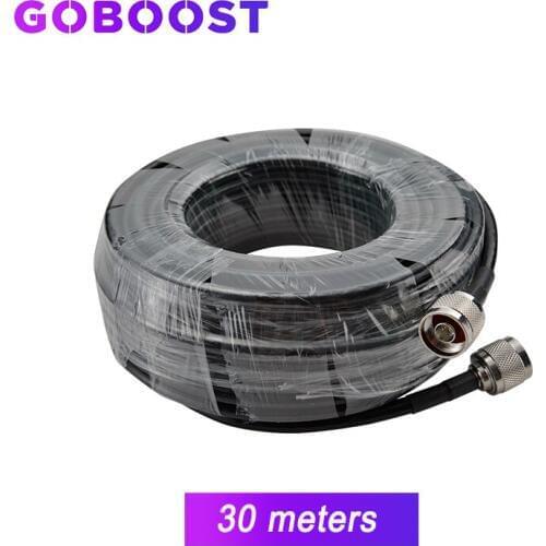 GSM Repeater Cable 2G 3G 4G Cellular Cellphone Signal Booster 5D Coaxial RG6 30 Meters N Male for For Outdoor Indoor Antenna