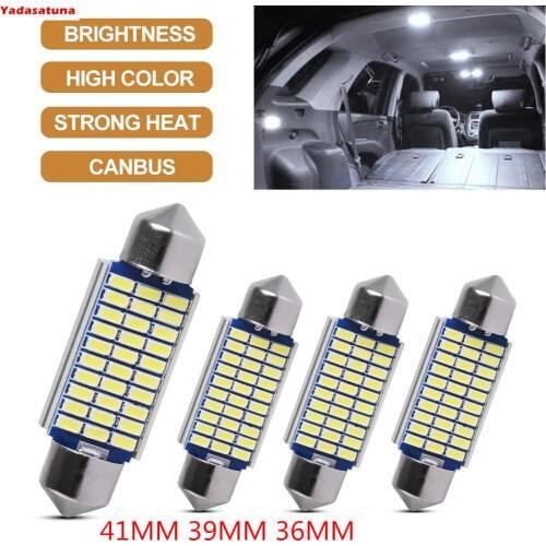 Kit 10 Lampada Torpedo 41mm 33 4014 SMD Led Super Branca Teto Placa Canceller Teto Xenon Pingo
