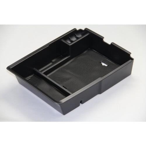 Car Central Armrest Storage Box For Sorento MQ4 2020 Non-slip Rubber Container Auto Interior Tidying Accessories Black