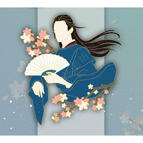 WORD OF HONOR Shan He Ling Wen Kexing Zhou Zishu Xu BL Metal Badge Pin Sa