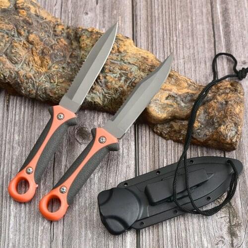 Multifunctional Diving Straight Knife Csgo Game Knife Portable Outdoor Camping Mountaineering Self Defense Knife With Scabbard