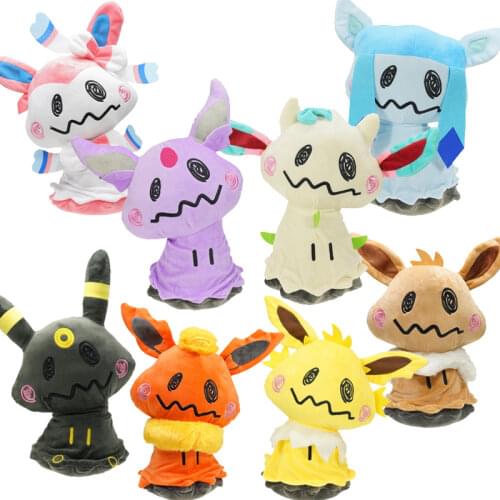 Pokemon Stuffed Plush Toy Children Cartoon Eevee Plush Doll Anime Figure Model Stuffed Toy Kid Party Doll Girl Boy Birthday Gift