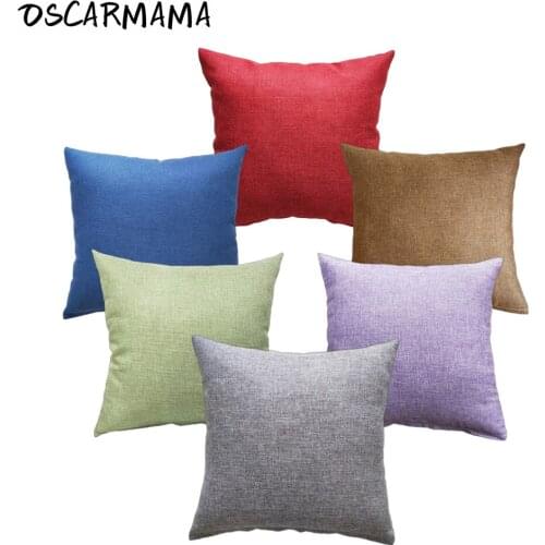 Multiple Solid Plain Double Side Rectangle Kussenhoes Cushion Covers Cojin 30x50 Throw Pillows 50x50 Sofa Chair Pillowcase Decor