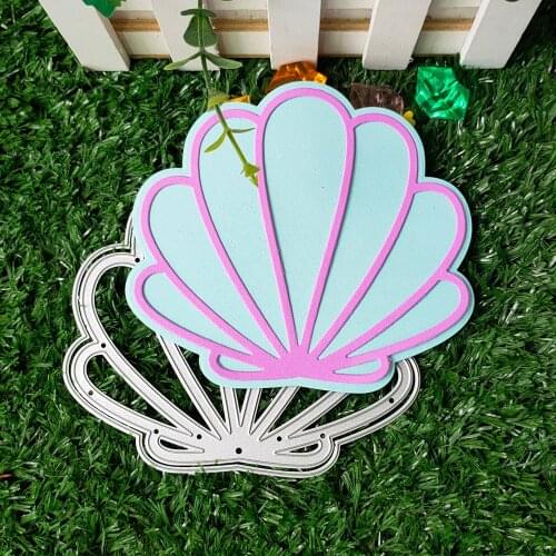 New Fan-shaped Sea Shell Metal Cutting Dies Decorative Scrapbooking Steel Craft Die Cut Embossing Paper Cards Stencils