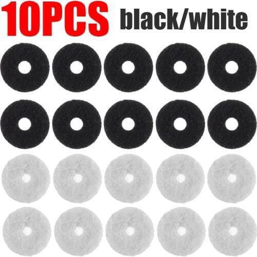 Wholesale 10pcs/set Felt Shoulder Strap Buttons Washers For Electric Guitar Bass Shoulder Strap Buttons Guitar Parts Accessories