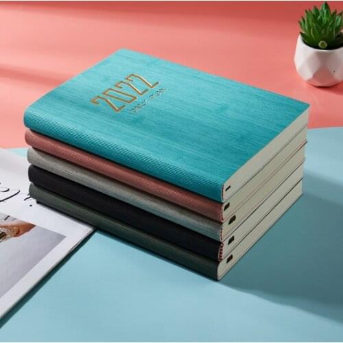 PU Leather A5 Notebooks Business 360 Pages Super Thick Office Planner 2022 New Notepad Diary Journal School Stationery Booklet
