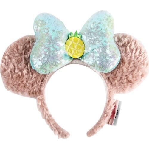 Disney Headband Cartoon ShellieMay Blue Pineapple Hair Hoop Kawaii Hair Accessories Headwear Gifts for Children Girls Women