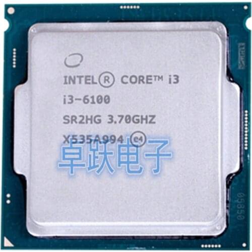 Intel Core i3 6100 I3 6100 3.7GHz 3M Cache Dual-Core 51W CPU Processor SR2HG LGA1151 free shipping
