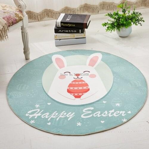 Simple Nordic Round Carpet Modern Home Living Room Coffee Table Bedroom Bedside Bed Computer Chair Floor Mat