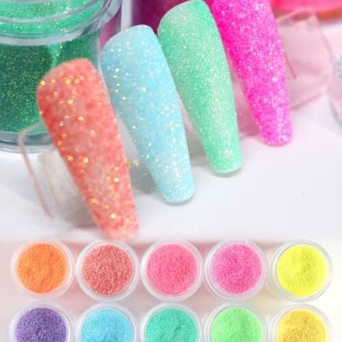 Sugar Powder Rose Glod Nail Glitter Starlight Effect Chrome Glitter Colorful For Nail Art Accessories Sparkly Candy Pigment Dust