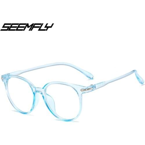 Seemfly -1.0 1.5 2.0 2.5 3.0 3.5 Finished Myopia Glasses Women Men Ultralight Classic Vintage Round Frame Nearsighed Eyeglasses