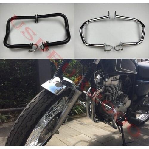 Highway Engine Guard Crash Protect bars for Honda CB400SS all years Chrome/Black