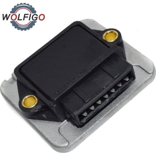 WOLFIGO Ignition Control Module For VW Cabriolet Fox Golf Jetta Scirocco Vanagon Audi 100 80 Coupe 191905351A 0227100142 LX621