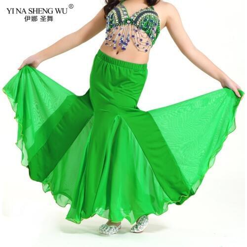 8-15 Years Children Belly Dance Kids Belly Dancing Clothes Long Skirts Fishtail Skirt Professional Belly Dance Skirt for Girls