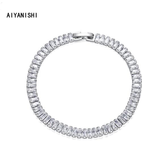 AIYANISHI Vintage 18K Gold Filled Elegant Bracelets for Female Tennis Bracelets For Women Party Bracelet Korean Fashion Gifts
