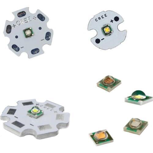 1-50pcs 3W Cree LED XPE XP-E R3 3535 SMD High Power LED Chip White Red Green Blue Yellow UV Pink Color With 16mm 20mm LED PCB