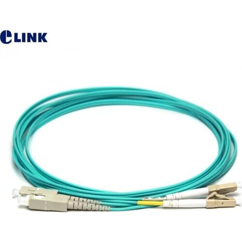 10pcs LC-SC fiber optic patch cord 1M 2M 3M 5M 7M 10M Duplex OM3 cable SC-LC optical fibre jumper 2.0mm 3.0mm DX free shipping