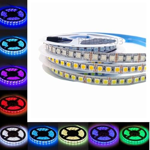 DC12V LED Strip 5050 5054 60/120 LEDs/m High Bright Flexible LED Rope Ribbon Tape Light Lamp Warm White / Cold White/RGB/ 5m