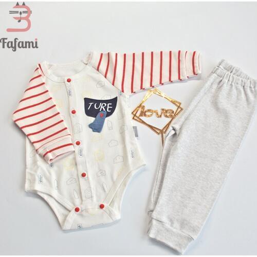 2pcs Baby clothes for Newborn baby sets tiny cottons baby girls outfits boy winter clothing Infants longsleeves bodysuit+pants