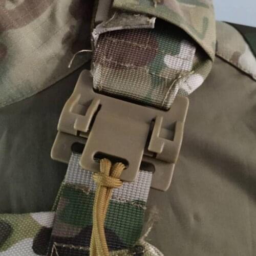 2pcs Tactical Vest Quick Release Buckle Slider Molle Strip Module Strip Buckle Quick Disassembly Tactical Fixture Kit