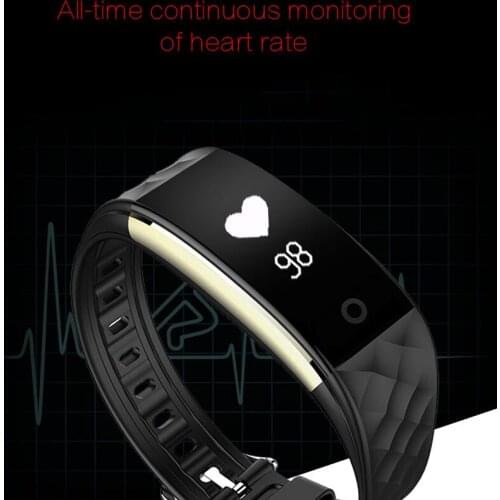 2017 free shipping Real-time Dynamic Heart Rate Monitor Smart Band with Built-in Vibration Motor Bluetooth Smart Bracelet