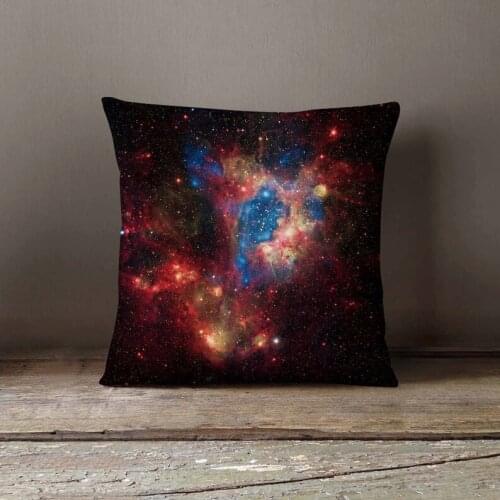 2019 Best Custom galaxy starry Pillow Case Bedroom Home Square zipper Pillowcases cushion cover One two Side waist pillowcase