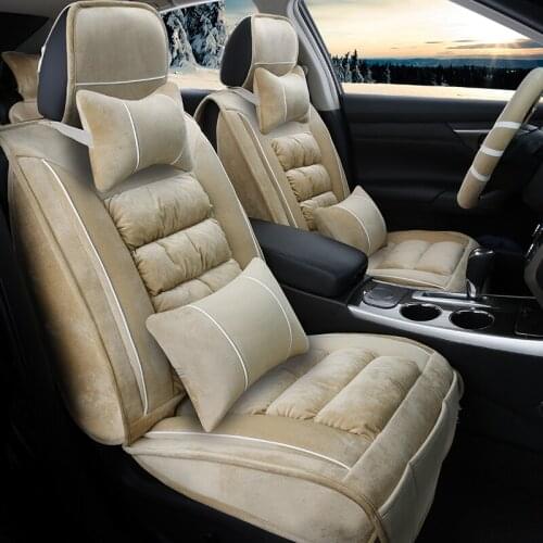 3D Winter Plush Car Seat Cover Cushion For Infiniti EX25 FX35/45/50 G35/37 JX35 Q70L QX80/56,High-fiber Leather