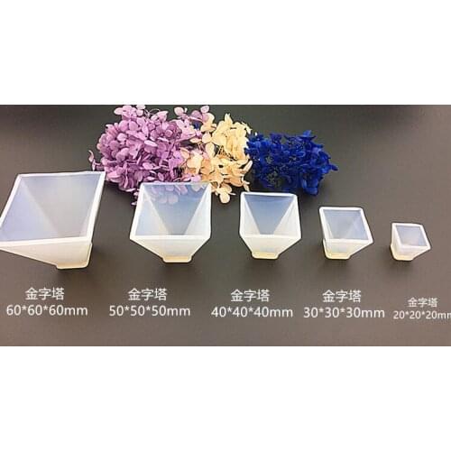 5 Size Chose Transparent Pyramid Silicone Mould DIY Resin Decorative Craft Jewelry Making Mold resin mold for jewelry Home Decor