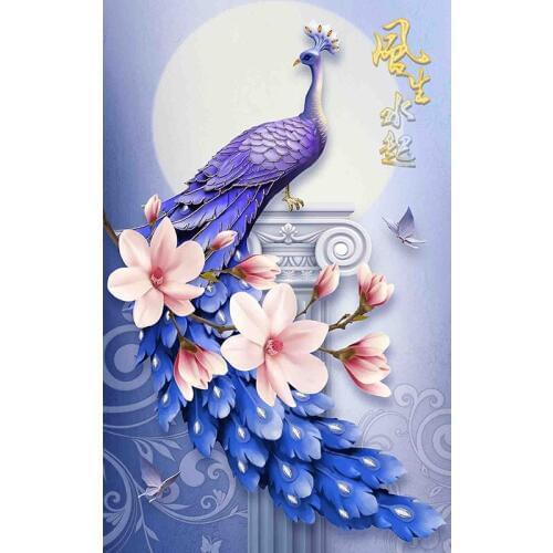 5D Peacock Special Shaped Diamond Painting Full Rhinestone Diamond Embroidery Animal Diamond Mosaic Cross Stitch Home Decor new