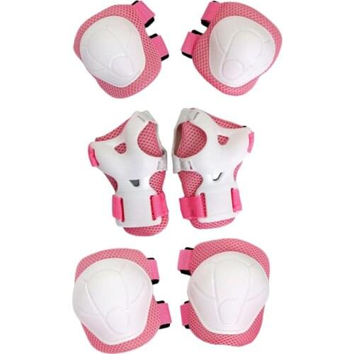 6 Pieces Kid Child Roller Skate Bike Wrist Guard Elbow Pads