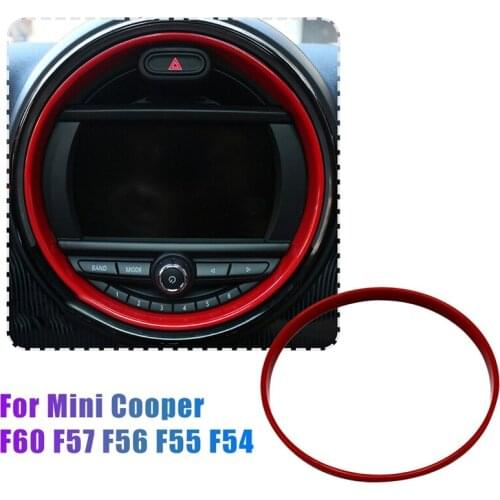 8.8 Inch Red Center Console Dashboard Navigation Display Cover Trim Decoration Ring for Mini Cooper F60 F57 F56 F55 F54