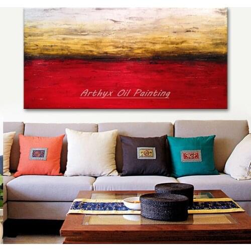 Arthyx Art Hand Painted Abstract Oil Paintings On Canvas Modern Pop Art Wall Painting For Living Room Home Hotel Decoration Gift