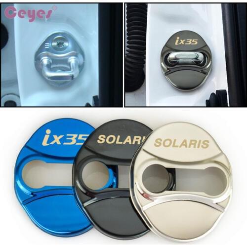 Ceyes Excellent Car Styling Car Cover Case For Hyundai Solaris Ix35 2011-2017 Auto Stickers Emblems Accessories Car-Styling 4pcs