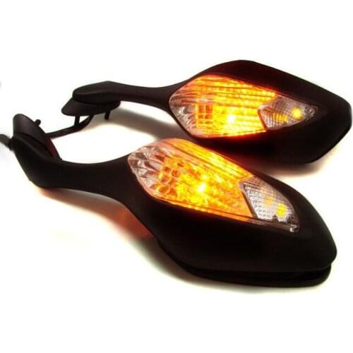 Black LED Turn Signal Side Sport Mirrors for 2008-2011 Honda CBR1000RR CBR 1000 RR
