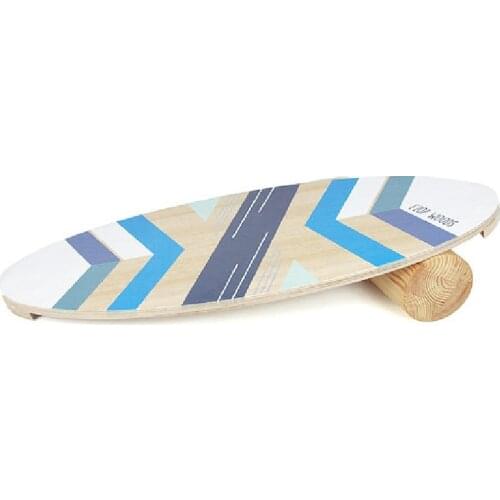 Wooden Balance Board, Surfing, Skating, Fitness, Yoga, skateboard Snowboard for Training and Coordination Exercise Portable Equipment
