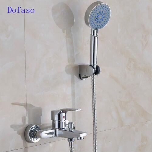 Dofaso wall mount shower simple bath shower faucet Home Improvement Equipment Bathtub & Showerhead Faucet Systems