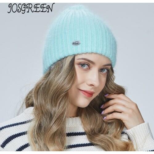JOSGREENStraight side double layer simple fashion insulation small diamond decoration Angola fashion casual outdoor female cold