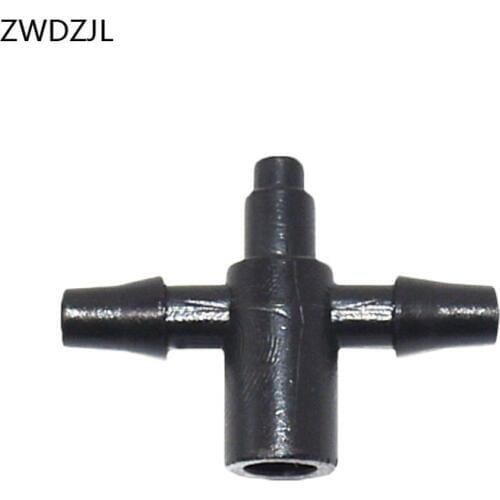 Drip irrigation 2 way Drip arrow 1/8 tee Connector water distributor 3/5 hose barb water connector adapter 500pcs